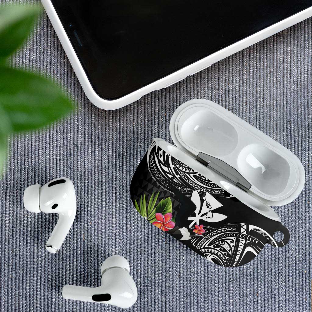 Hawaii Iwa Bird AirPods Case Great Frigatebird Kanaka Tropical Flowers LT14 - Polynesian Pride