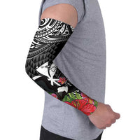 Hawaii Iwa Bird Arm Sleeves Great Frigatebird Kanaka Tropical Flowers LT14 - Polynesian Pride