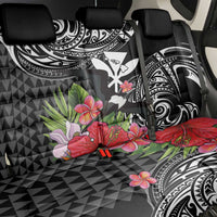 Hawaii Iwa Bird Back Car Seat Cover Great Frigatebird Kanaka Tropical Flowers LT14 - Polynesian Pride