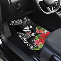 Hawaii Iwa Bird Car Mats Great Frigatebird Kanaka Tropical Flowers LT14 - Polynesian Pride