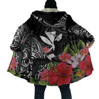 Hawaii Iwa Bird Cloak Great Frigatebird Kanaka Tropical Flowers LT14 - Polynesian Pride