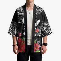 Hawaii Iwa Bird Kimono Great Frigatebird Kanaka Tropical Flowers LT14 - Polynesian Pride