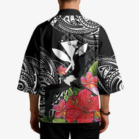 Hawaii Iwa Bird Kimono Great Frigatebird Kanaka Tropical Flowers LT14 - Polynesian Pride