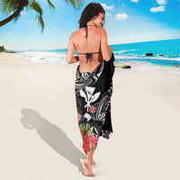 Hawaii Iwa Bird Sarong Great Frigatebird Kanaka Tropical Flowers - Polynesian Pride