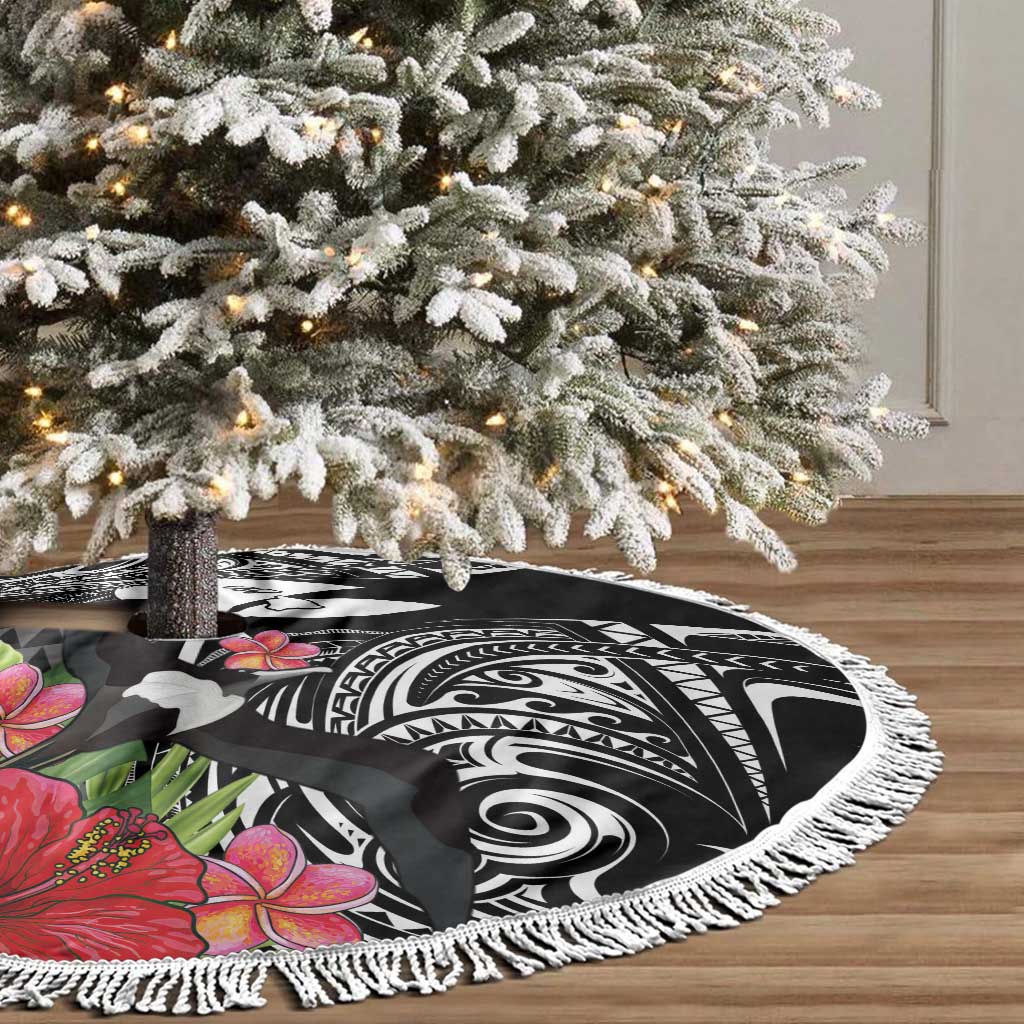 Hawaii Iwa Bird Tree Skirt Great Frigatebird Kanaka Tropical Flowers LT14 - Polynesian Pride