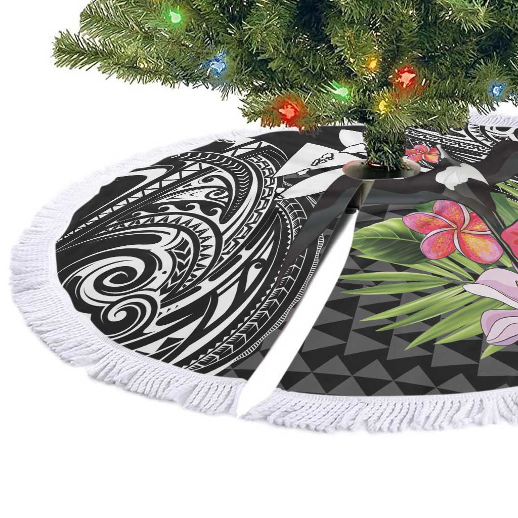 Hawaii Iwa Bird Tree Skirt Great Frigatebird Kanaka Tropical Flowers LT14 - Polynesian Pride