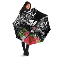 Hawaii Iwa Bird Umbrella Great Frigatebird Kanaka Tropical Flowers LT14 - Polynesian Pride