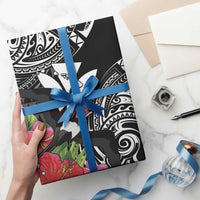 Hawaii Iwa Bird Wrapping Paper Great Frigatebird Kanaka Tropical Flowers LT14 - Polynesian Pride
