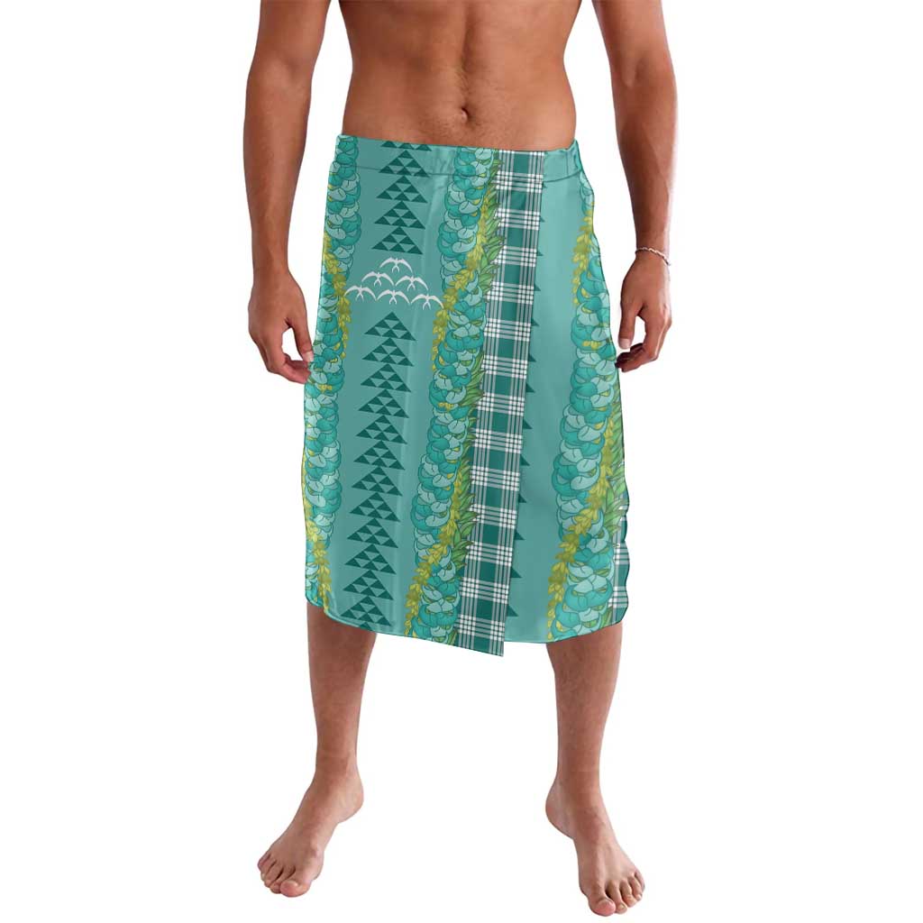 Teal Palaka Hawaii Iwa Bird Lavalava Hawaiian Kakau Jade Vine Lei - Polynesian Pride
