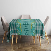 Teal Palaka Hawaii Iwa Bird Tablecloth Hawaiian Kakau Jade Vine Lei - Polynesian Pride