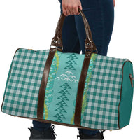 Teal Palaka Hawaii Iwa Bird Travel Bag Hawaiian Kakau Jade Vine Lei - Polynesian Pride