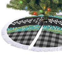 Black Palaka Hawaii Iwa Bird Tree Skirt Hawaiian Kakau Jade Vine Lei - Polynesian Pride