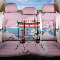 Japanese Torii Gate Cranes Personalised Back Car Seat Cover Fuji Mount Sakura Seigaiha Pattern LT14 One Size Pink - Polynesian Pride