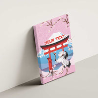 Japanese Torii Gate Cranes Personalised Canvas Wall Art Fuji Mount Sakura Seigaiha Pattern LT14 - Polynesian Pride
