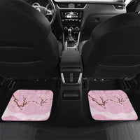 Japanese Torii Gate Cranes Personalised Car Mats Fuji Mount Sakura Seigaiha Pattern LT14 Set 2pcs - Back Pink - Polynesian Pride