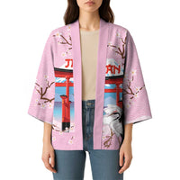 Japanese Torii Gate Cranes Personalised Kimono Fuji Mount Sakura Seigaiha Pattern LT14 - Polynesian Pride