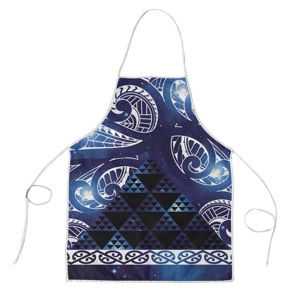Matariki New Zealand Apron NZ Niho Taniwha Maori New Year Blue Galaxy