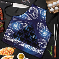 Matariki New Zealand Apron NZ Niho Taniwha Maori New Year Blue Galaxy LT14 Blue - Polynesian Pride