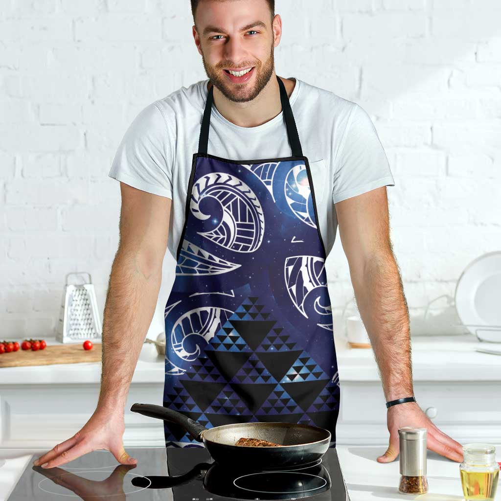 Matariki New Zealand Apron NZ Niho Taniwha Maori New Year Blue Galaxy LT14 - Polynesian Pride