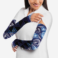 Matariki New Zealand Arm Sleeves NZ Niho Taniwha Maori New Year Blue Galaxy LT14 - Polynesian Pride