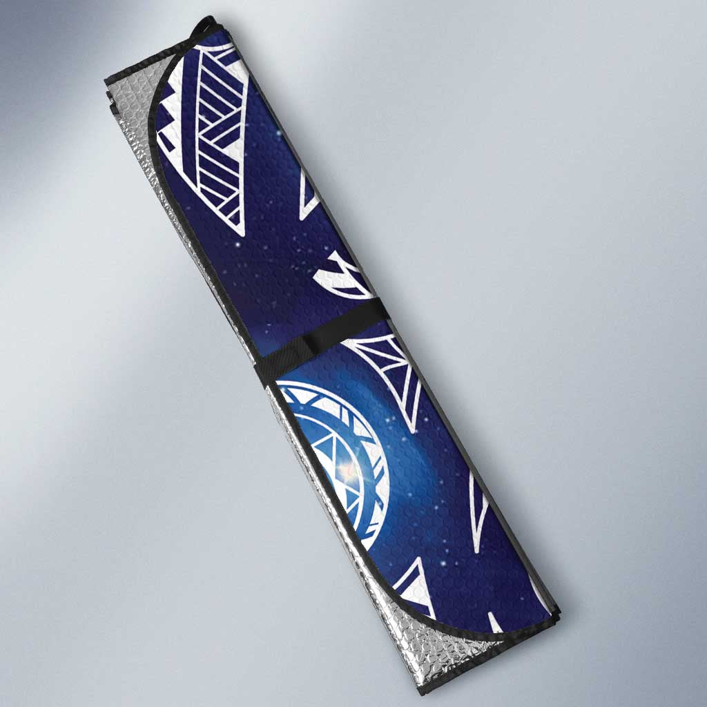 Matariki New Zealand Auto Sun Shade NZ Niho Taniwha Maori New Year Blue Galaxy LT14 - Polynesian Pride