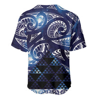 Matariki New Zealand Baseball Jersey NZ Niho Taniwha Maori New Year Blue Galaxy LT14 - Polynesian Pride
