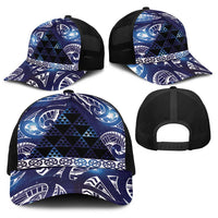 Matariki New Zealand Baseball Net Cap NZ Niho Taniwha Maori New Year Blue Galaxy LT14 - Polynesian Pride