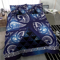 Matariki New Zealand Bedding Set NZ Niho Taniwha Maori New Year Blue Galaxy LT14 - Polynesian Pride