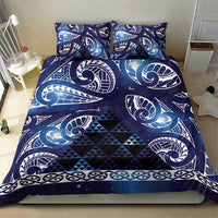 Matariki New Zealand Bedding Set NZ Niho Taniwha Maori New Year Blue Galaxy LT14 - Polynesian Pride