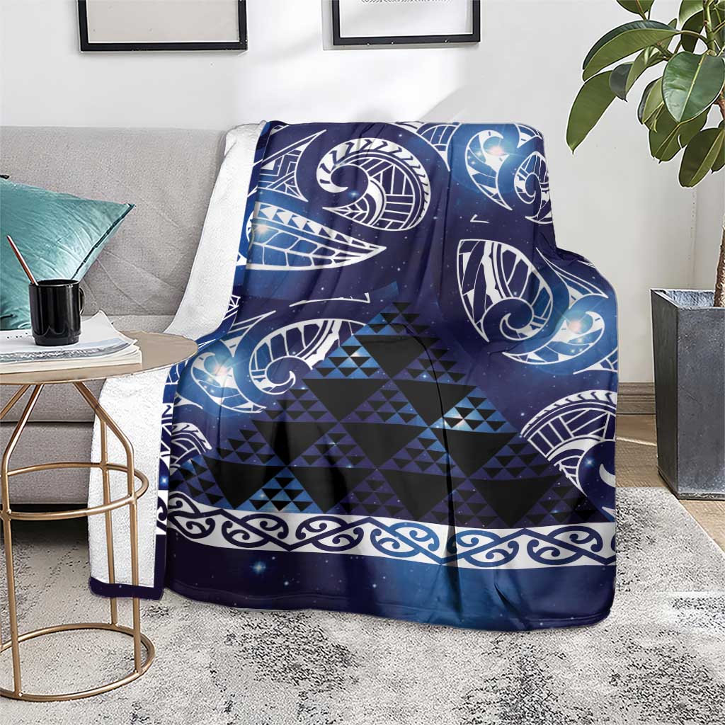 Matariki New Zealand Blanket NZ Niho Taniwha Maori New Year Blue Galaxy LT14 - Polynesian Pride