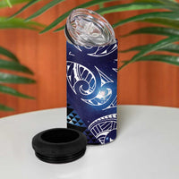 Matariki New Zealand 4 in 1 Can Cooler Tumbler NZ Niho Taniwha Maori New Year Blue Galaxy