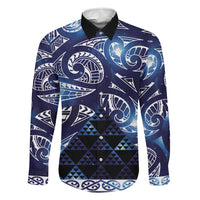 Matariki New Zealand Family Matching Tank Maxi Dress and Hawaiian Shirt NZ Niho Taniwha Maori New Year Blue Galaxy