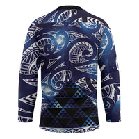 Matariki New Zealand Hockey Jersey NZ Niho Taniwha Maori New Year Blue Galaxy LT14 - Polynesian Pride