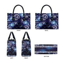 Matariki New Zealand Leather Bag NZ Niho Taniwha Maori New Year Blue Galaxy LT14 - Polynesian Pride