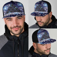 Matariki New Zealand Mesh Trucker Cap NZ Niho Taniwha Maori New Year Blue Galaxy LT14 - Polynesian Pride