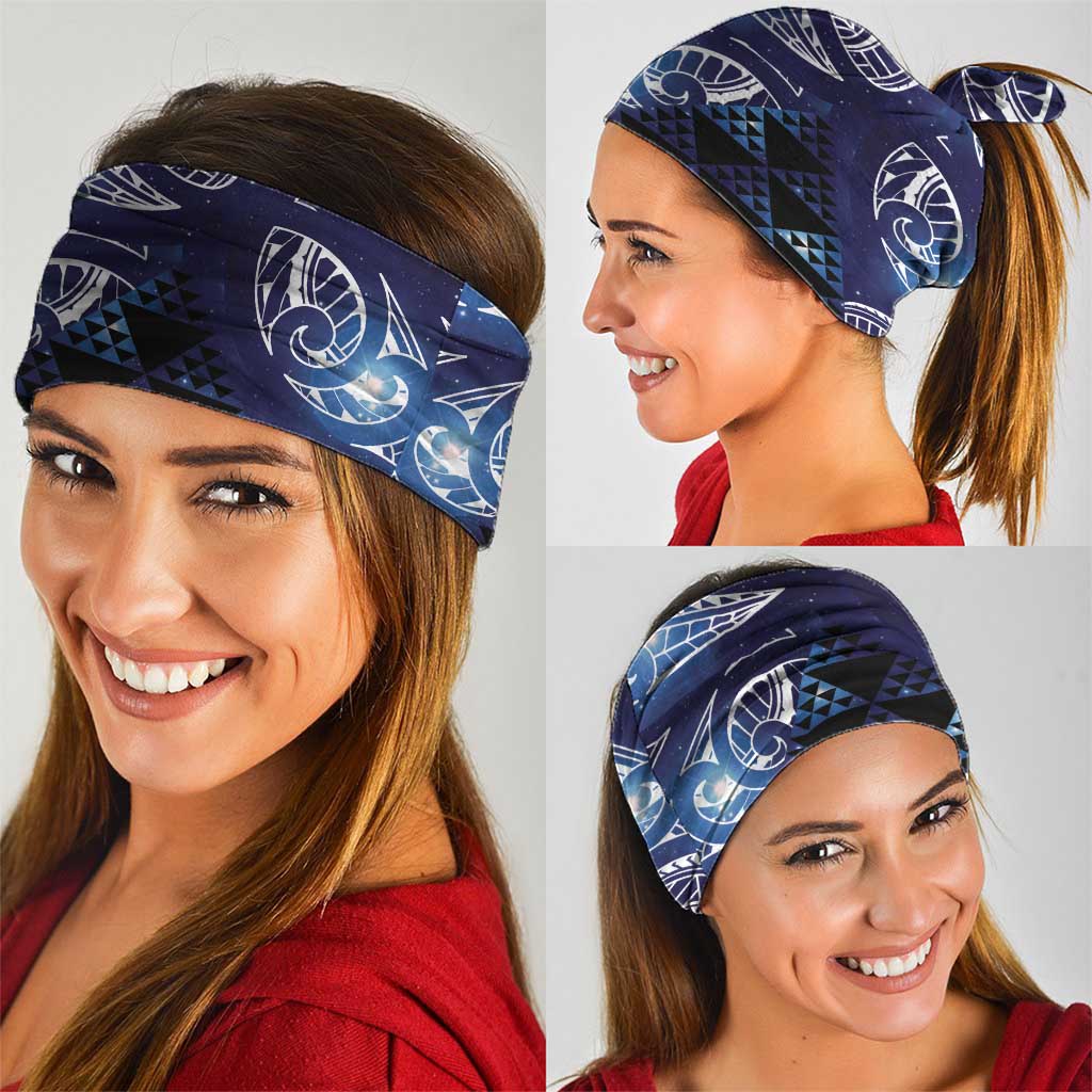 Matariki New Zealand Neck Gaiter NZ Niho Taniwha Maori New Year Blue Galaxy LT14 - Polynesian Pride