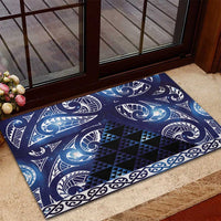 Matariki New Zealand Rubber Doormat NZ Niho Taniwha Maori New Year Blue Galaxy LT14 - Polynesian Pride