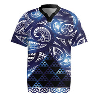 Matariki New Zealand Rugby Jersey NZ Niho Taniwha Maori New Year Blue Galaxy LT14 Blue - Polynesian Pride
