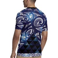 Matariki New Zealand Rugby Jersey NZ Niho Taniwha Maori New Year Blue Galaxy LT14 - Polynesian Pride