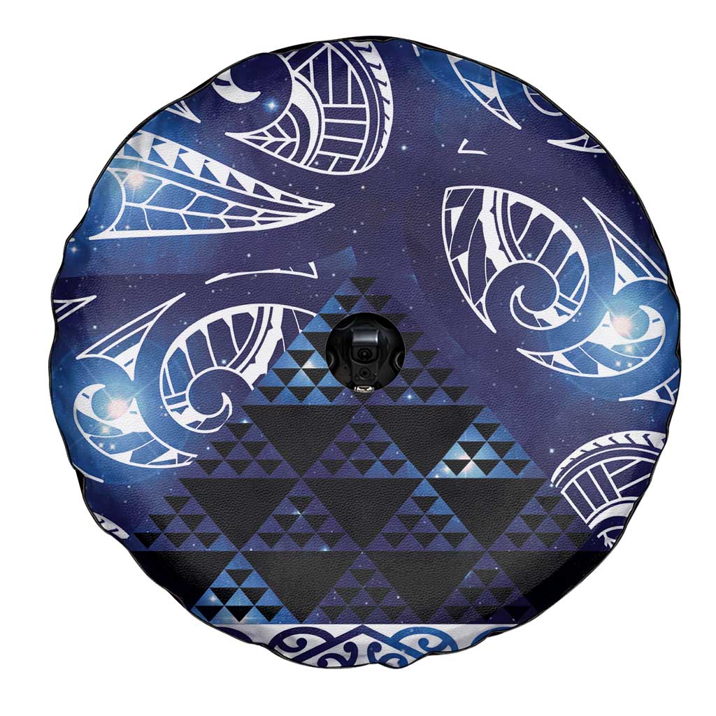 Matariki New Zealand Spare Tire Cover NZ Niho Taniwha Maori New Year Blue Galaxy LT14 - Polynesian Pride
