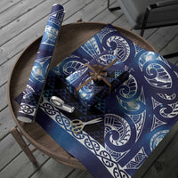 Matariki New Zealand Wrapping Paper NZ Niho Taniwha Maori New Year Blue Galaxy