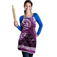 Matariki New Zealand Apron NZ Niho Taniwha Maori New Year Purple Galaxy