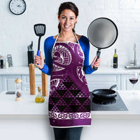 Matariki New Zealand Apron NZ Niho Taniwha Maori New Year Purple Galaxy