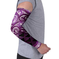 Matariki New Zealand Arm Sleeves NZ Niho Taniwha Maori New Year Purple Galaxy LT14 - Polynesian Pride