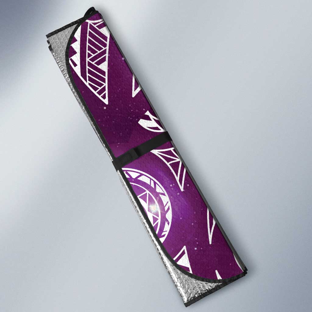 Matariki New Zealand Auto Sun Shade NZ Niho Taniwha Maori New Year Purple Galaxy LT14 - Polynesian Pride