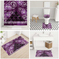 Matariki New Zealand Bathroom Set NZ Niho Taniwha Maori New Year Purple Galaxy LT14 - Polynesian Pride