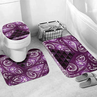 Matariki New Zealand Bathroom Set NZ Niho Taniwha Maori New Year Purple Galaxy LT14 Mat Set Only (3 pcs) One Size Purple - Polynesian Pride