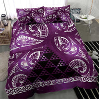 Matariki New Zealand Bedding Set NZ Niho Taniwha Maori New Year Purple Galaxy LT14 - Polynesian Pride