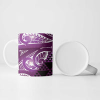Matariki New Zealand Ceramic Mug NZ Niho Taniwha Maori New Year Purple Galaxy LT14 - Polynesian Pride