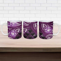Matariki New Zealand Ceramic Mug NZ Niho Taniwha Maori New Year Purple Galaxy LT14 - Polynesian Pride